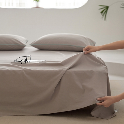 91家纺网 家纺一手货源 找家纺 （总）风向标 2023新款奶油美拉德大雁纹磨毛单床单