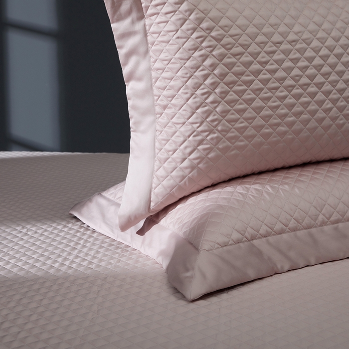 91家纺网 家纺一手货源 找家纺 缔缦 2023新款定织新布种S120系列夹棉床笠 微醺粉