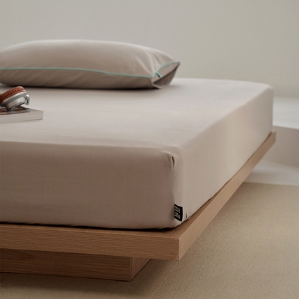 91家纺网 家纺一手货源 找家纺 （总）风向标 2023新款奶油美拉德大雁纹磨毛单床笠