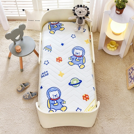嗨生活2023年加厚牛奶绒床垫儿童床垫幼儿园床垫床褥 卡通宇航员（一体款）