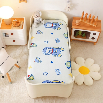 嗨生活2023年加厚牛奶绒床垫儿童床垫幼儿园床垫床褥 卡通宇航员（可拆款）