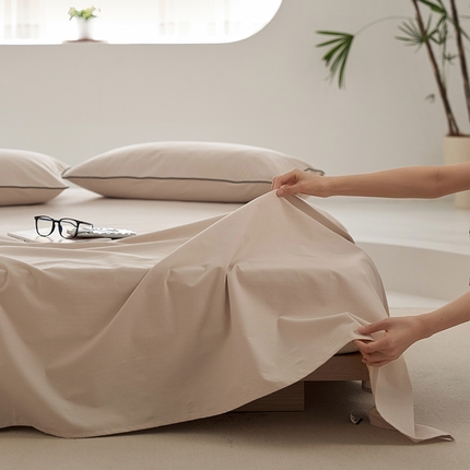 91家纺网 家纺一手货源 找家纺 （总）风向标 2023新款奶油美拉德大雁纹磨毛单床单