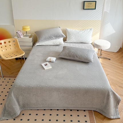 琳可家居 2023新款繁星暖绒系列绒棉两用床盖 星辰灰_繁星暖绒系列