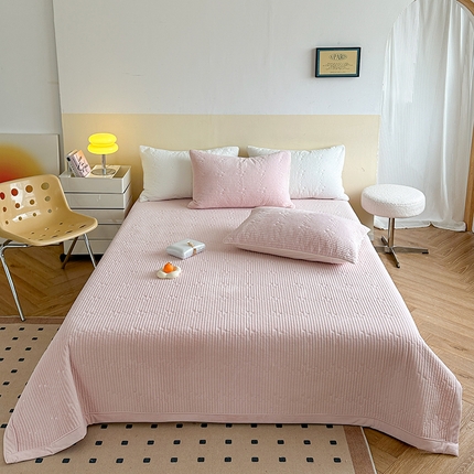 琳可家居 2023新款繁星暖绒系列绒棉两用床盖 仙粉_繁星暖绒系列