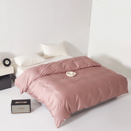91家纺网 家纺一手货源 找家纺 （总）寝柔家纺 2023新款秋季60S纯色全棉贡缎单被套