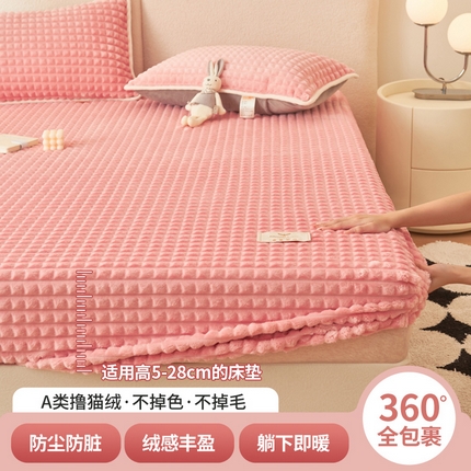 91家纺网 家纺一手货源 找家纺 （总）21度C 2023新款撸猫绒床笠