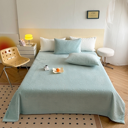 琳可家居 2023新款繁星暖绒系列绒棉两用床盖 樊星蓝_繁星暖绒系列