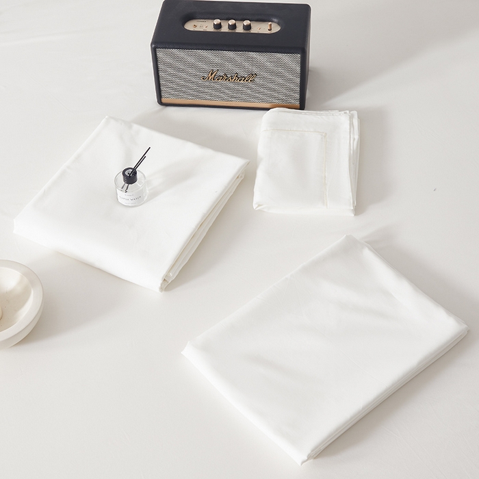 91家纺网 家纺一手货源 找家纺 （总）寝柔家纺 2023新款秋季60S纯色全棉贡缎单被套