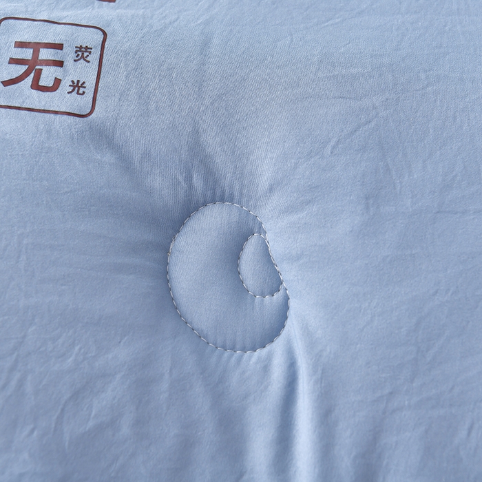 91家纺网 家纺一手货源 找家纺 眠优居 2023新款A类婴儿有机棉无染大豆被 天空蓝
