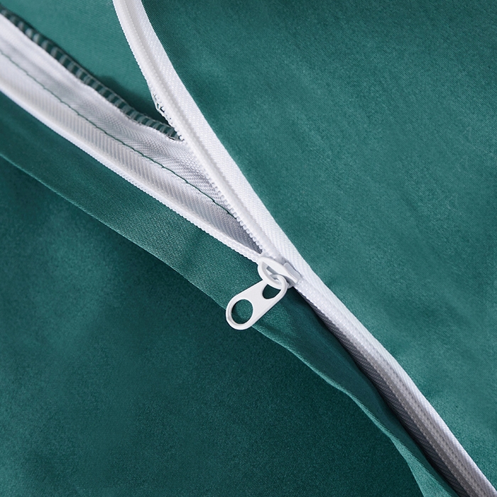 91家纺网 家纺一手货源 找家纺 寝柔家纺 2023新款秋季60S纯色全棉贡缎单被套 祖玛绿