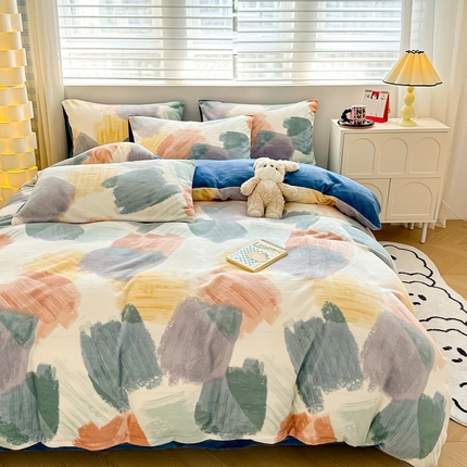 91家纺网 家纺一手货源 找家纺 （总）简宜家居（朝初家纺） 2023新款牛奶绒四件套系列