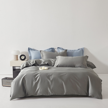 91家纺网 家纺一手货源 找家纺 （总）寝柔家纺 2023秋季60S纯色全棉贡缎四件套