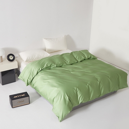 91家纺网 家纺一手货源 找家纺 （总）寝柔家纺 2023新款秋季60S纯色全棉贡缎单被套
