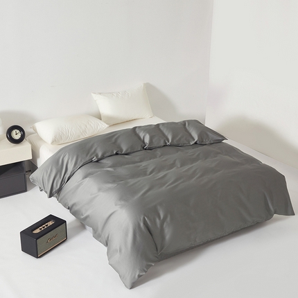 91家纺网 家纺一手货源 找家纺 （总）寝柔家纺 2023新款秋季60S纯色全棉贡缎单被套