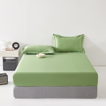 91家纺网 家纺一手货源 找家纺 （总）寝柔家纺 2023新款秋季60S纯色全棉贡缎床笠