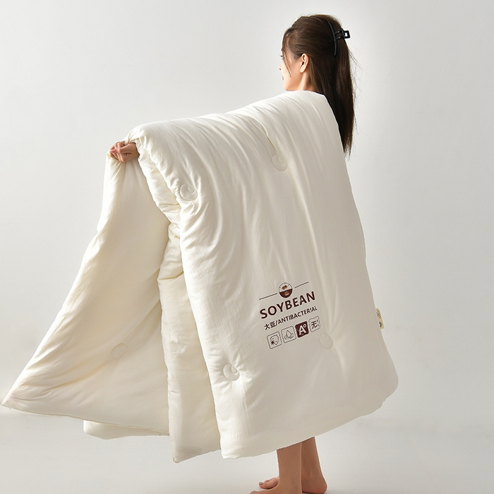 91家纺网 家纺一手货源 找家纺 （总）眠优居 2024新款A类婴儿有机棉无染大豆被