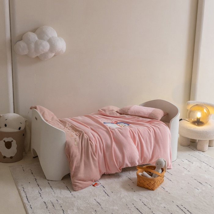 91家纺网 家纺一手货源 找家纺 （总）喜多兔儿童家纺 2023喜多兔牛奶绒活套被