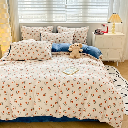 91家纺网 家纺一手货源 找家纺 （总）简宜家居（朝初家纺） 2023新款牛奶绒四件套系列