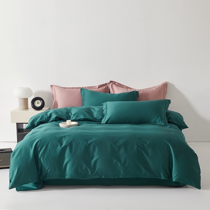 91家纺网 家纺一手货源 找家纺 （总）寝柔家纺 2023秋季60S纯色全棉贡缎四件套