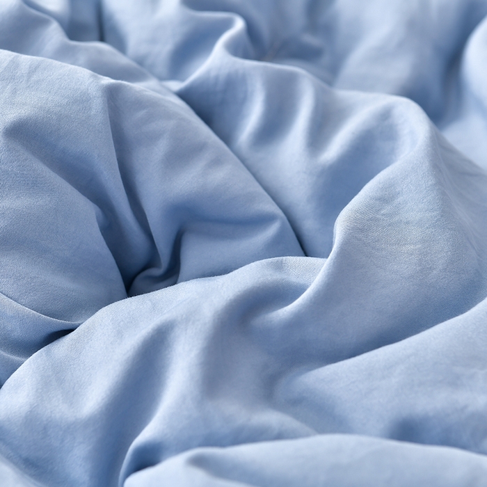 91家纺网 家纺一手货源 找家纺 眠优居 2023新款A类婴儿有机棉无染大豆被 天空蓝