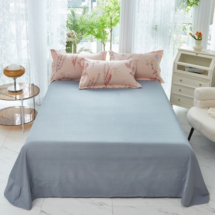 91家纺网 家纺一手货源 找家纺 （总1）安逸家纺 新款全棉床单加厚生态磨毛学生单床单纯棉床单