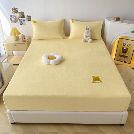 91家纺网 家纺一手货源 找家纺 （总）Mr.pig猪先生水洗棉 2023新款迪士尼牛奶绒单床笠