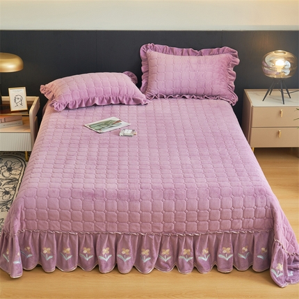 91家纺网 家纺一手货源 找家纺 （总）恒爱家纺 2023新款单床盖 温馨花园