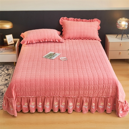 91家纺网 家纺一手货源 找家纺 （总）恒爱家纺 2023新款单床盖 温馨花园