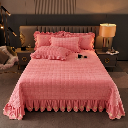 91家纺网 家纺一手货源 找家纺 （总）恒爱 2023新款温暖舒适加密宝宝绒床盖三件套-邂逅系列