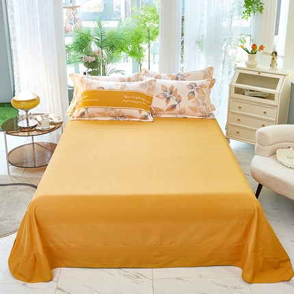 91家纺网 家纺一手货源 找家纺 （总1）安逸家纺 新款全棉床单加厚生态磨毛学生单床单纯棉床单