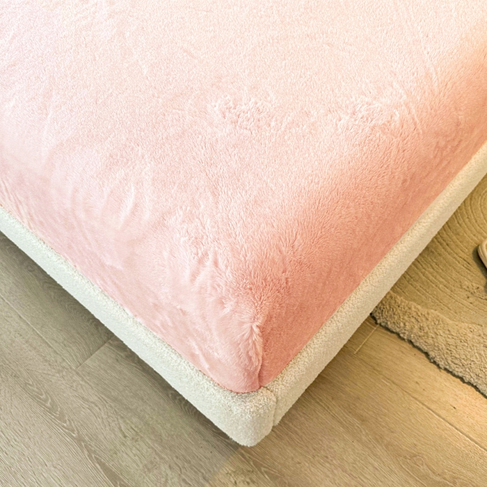 91家纺网 家纺一手货源 找家纺 （总）纤雅床笠 2024新款z直播电商爆款兔毛绒牛奶绒床笠