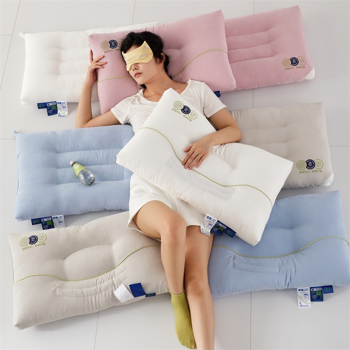 91家纺网 家纺一手货源 找家纺 （总）方回家纺 2023新款锦绒决明子立体枕枕头枕芯