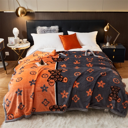 91家纺网 家纺一手货源 找家纺 （总）宅部落 2023新款双层加厚云貂绒被套毯