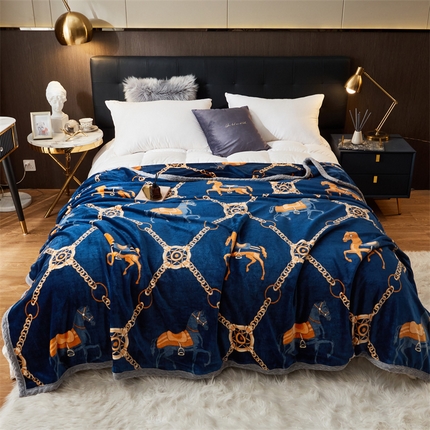 91家纺网 家纺一手货源 找家纺 （总）宅部落 2023新款双层加厚云貂绒被套毯