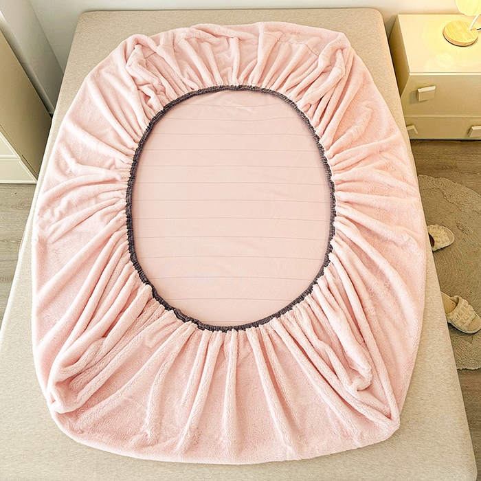 91家纺网 家纺一手货源 找家纺 （总）纤雅床笠 2024新款z直播电商爆款兔毛绒牛奶绒床笠