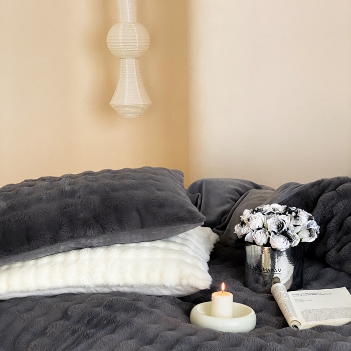 91家纺网 家纺一手货源 找家纺 （总）梦享生活家居 2023新款兔兔绒四件套