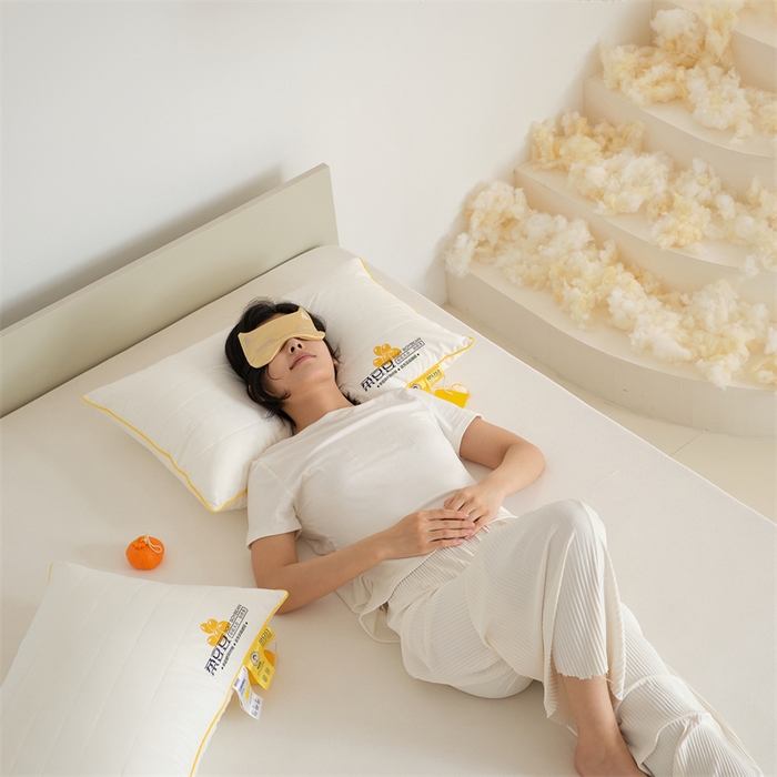 91家纺网 家纺一手货源 找家纺 方回家纺 2023新款李官奇绗缝枕枕头枕芯 成人单边枕