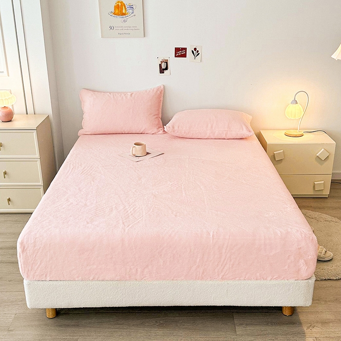 91家纺网 家纺一手货源 找家纺 （总）纤雅床笠 2024新款z直播电商爆款兔毛绒牛奶绒床笠