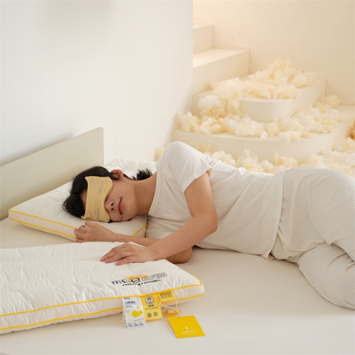 91家纺网 家纺一手货源 找家纺 （总）方回家纺 2023新款李官奇绗缝低平大豆枕枕头枕