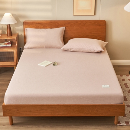 91家纺网 家纺一手货源 找家纺 （总）恒爱家纺  2023新款舒适亲肤全棉色织水洗棉床笠