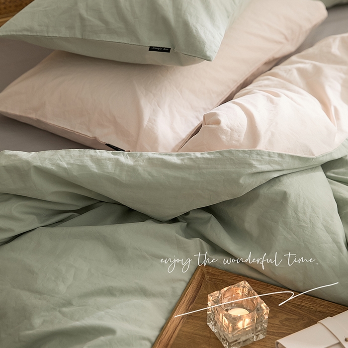 91家纺网 家纺一手货源 找家纺 新款秋冬40S水洗棉四件套-晚风（英文版） 晚风-玄青