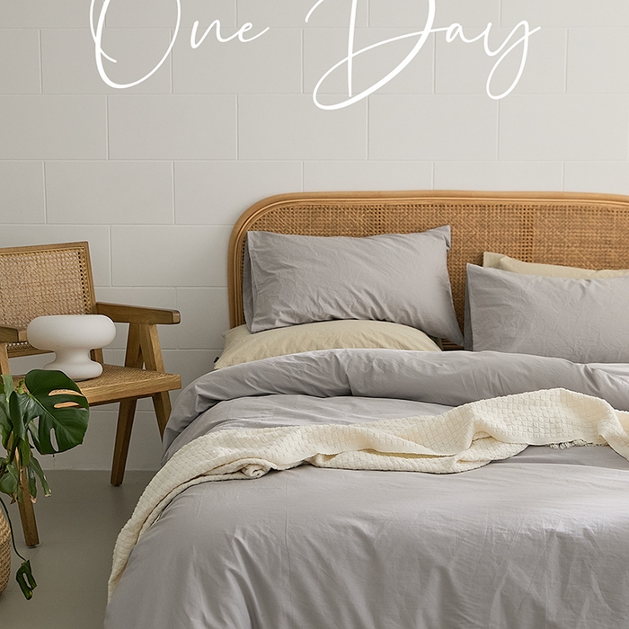 91家纺网 家纺一手货源 找家纺 新款秋冬40S水洗棉四件套-晚风（英文版） 晚风-银灰