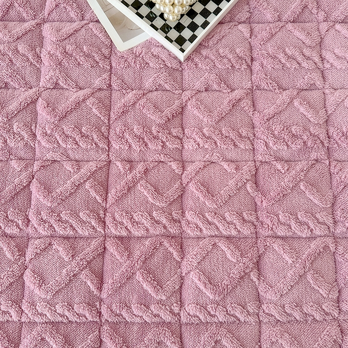 91家纺网 家纺一手货源 找家纺 纽缦家纺 2023新款纯色兔兔绒塔芙绒夹棉床垫 古典紫