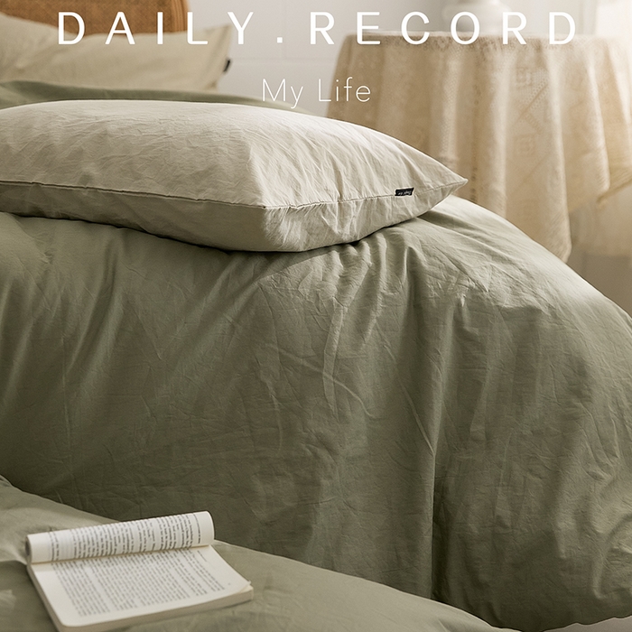 91家纺网 家纺一手货源 找家纺 新款秋冬40S水洗棉四件套-晚风（英文版） 晚风-春辰绿