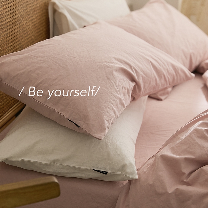 91家纺网 家纺一手货源 找家纺 新款秋冬40S水洗棉四件套-晚风（英文版） 晚风-果冻粉