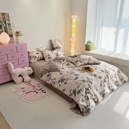 91家纺网 家纺一手货源 找家纺 （总）千朵 2023新款全棉生态磨毛四件套