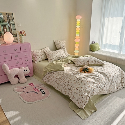 91家纺网 家纺一手货源 找家纺 （总）千朵 2023新款全棉生态磨毛四件套