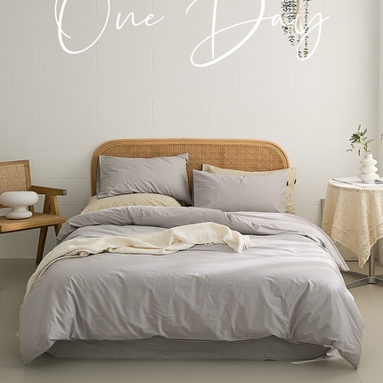 91家纺网 家纺一手货源 找家纺 （总）新款秋冬40S水洗棉四件套-晚风（英文版）