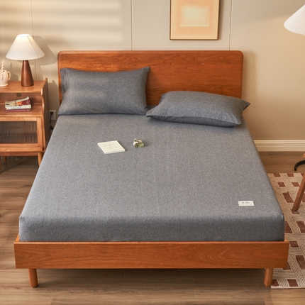 91家纺网 家纺一手货源 找家纺 （总）恒爱家纺  2023新款舒适亲肤全棉色织水洗棉床笠