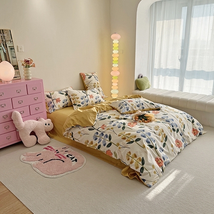 91家纺网 家纺一手货源 找家纺 （总）千朵 2023新款全棉生态磨毛四件套